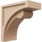 Ekena Millwork 7"W x 14"D x 14"H Classic Viola Rough Cedar Woodgrain TimberThane Corbel, Primed Tan CORUR07X14X14VIORCPR - alternate 1